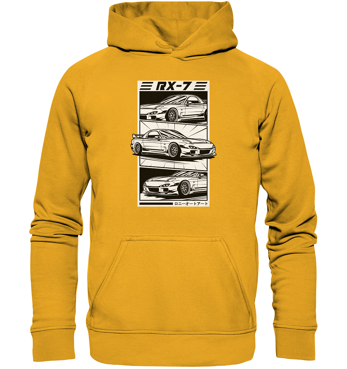 Mazda RX-7 FD Collage - Basic Unisex Hoodie - MotoMerch.de