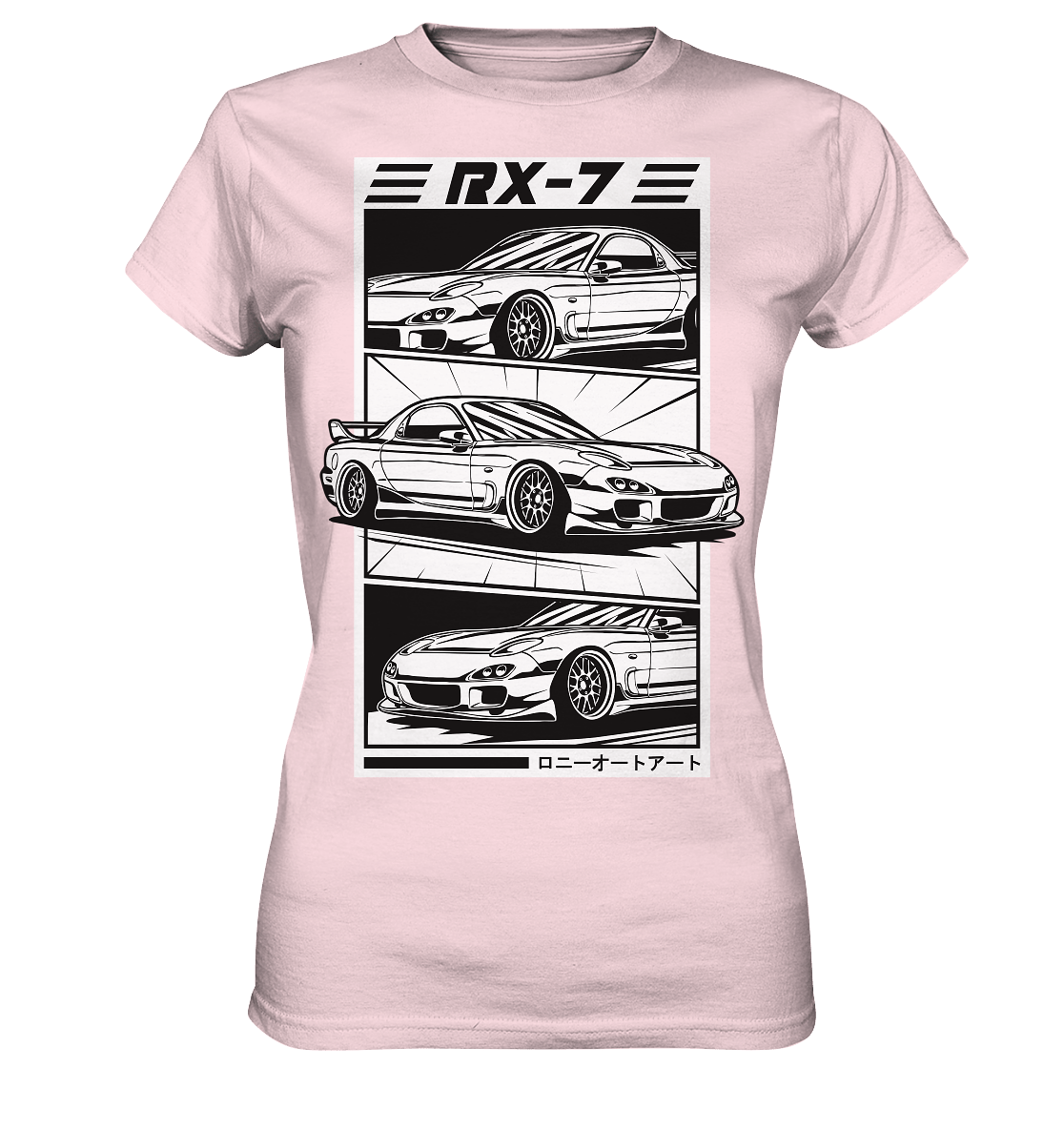 Mazda RX-7 FD Collage - Ladies Premium Shirt - MotoMerch.de