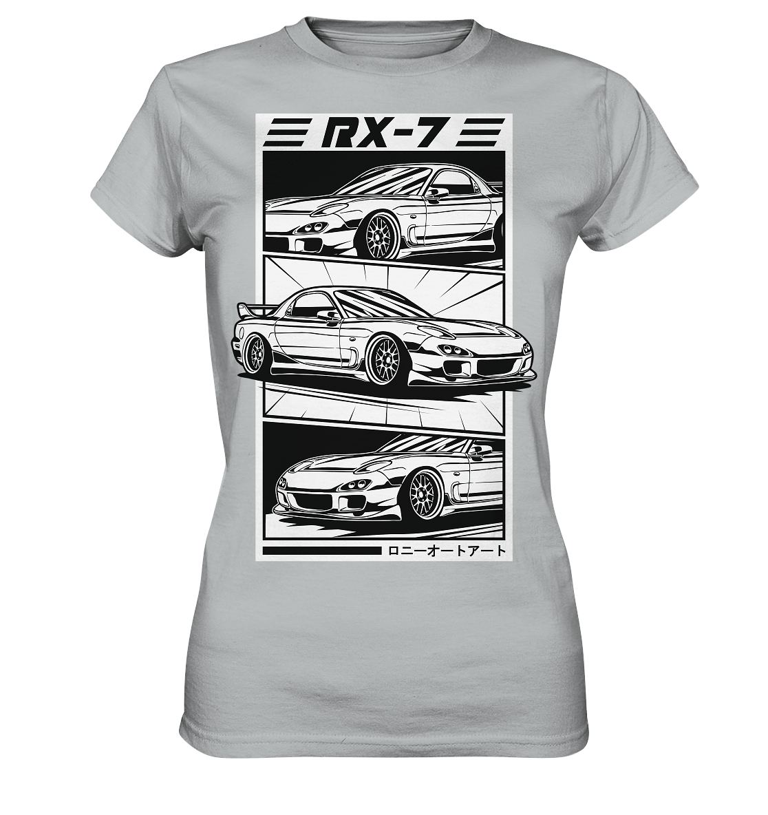 Mazda RX-7 FD Collage - Ladies Premium Shirt - MotoMerch.de