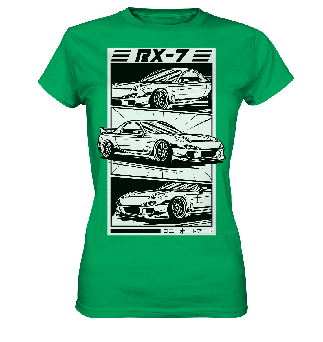 Mazda RX-7 FD Collage - Ladies Premium Shirt - MotoMerch.de