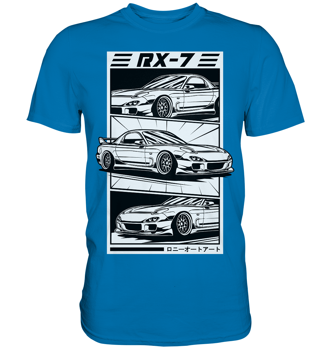 Mazda RX-7 FD Collage - Premium Shirt - MotoMerch.de