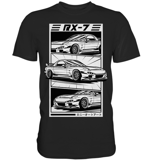 Mazda RX-7 FD Collage - Premium Shirt - MotoMerch.de