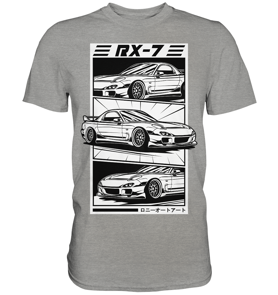 Mazda RX-7 FD Collage - Premium Shirt - MotoMerch.de