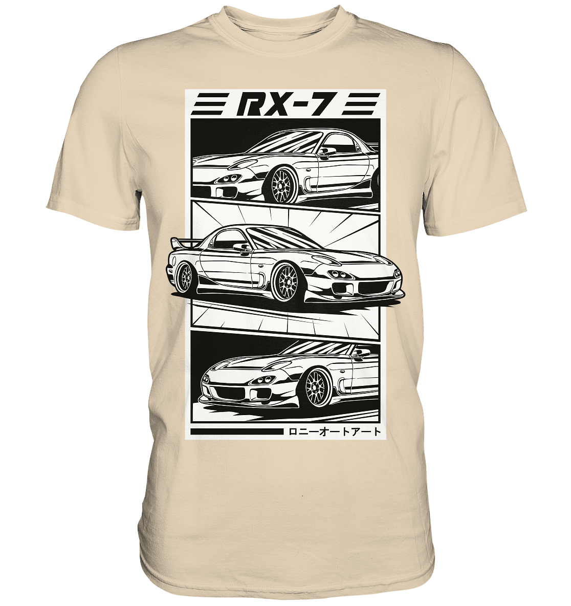 Mazda RX-7 FD Collage - Premium Shirt - MotoMerch.de