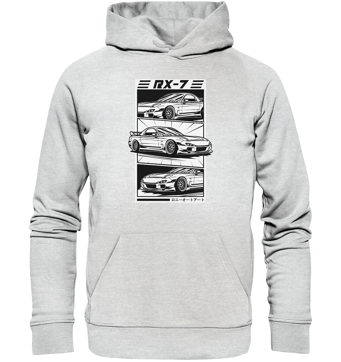 Mazda RX-7 FD Collage - Premium Unisex Hoodie - MotoMerch.de