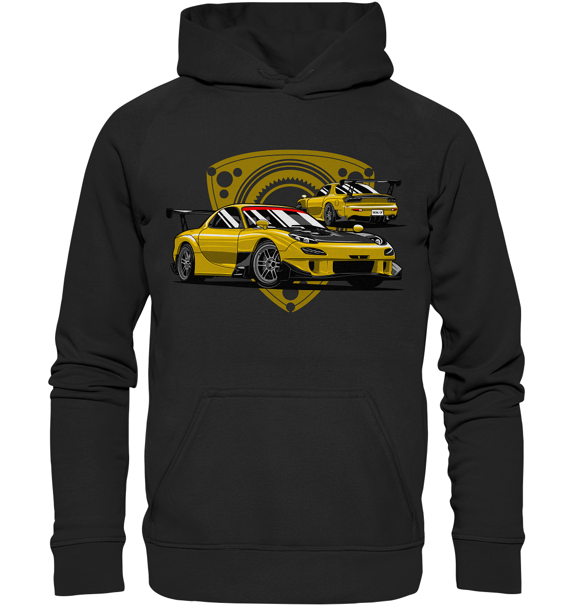 Mazda RX-7 modified - Basic Unisex Hoodie XL - MotoMerch.de