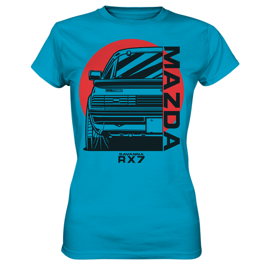 Mazda RX7 Savanna Heck - Ladies Premium Shirt - MotoMerch.de