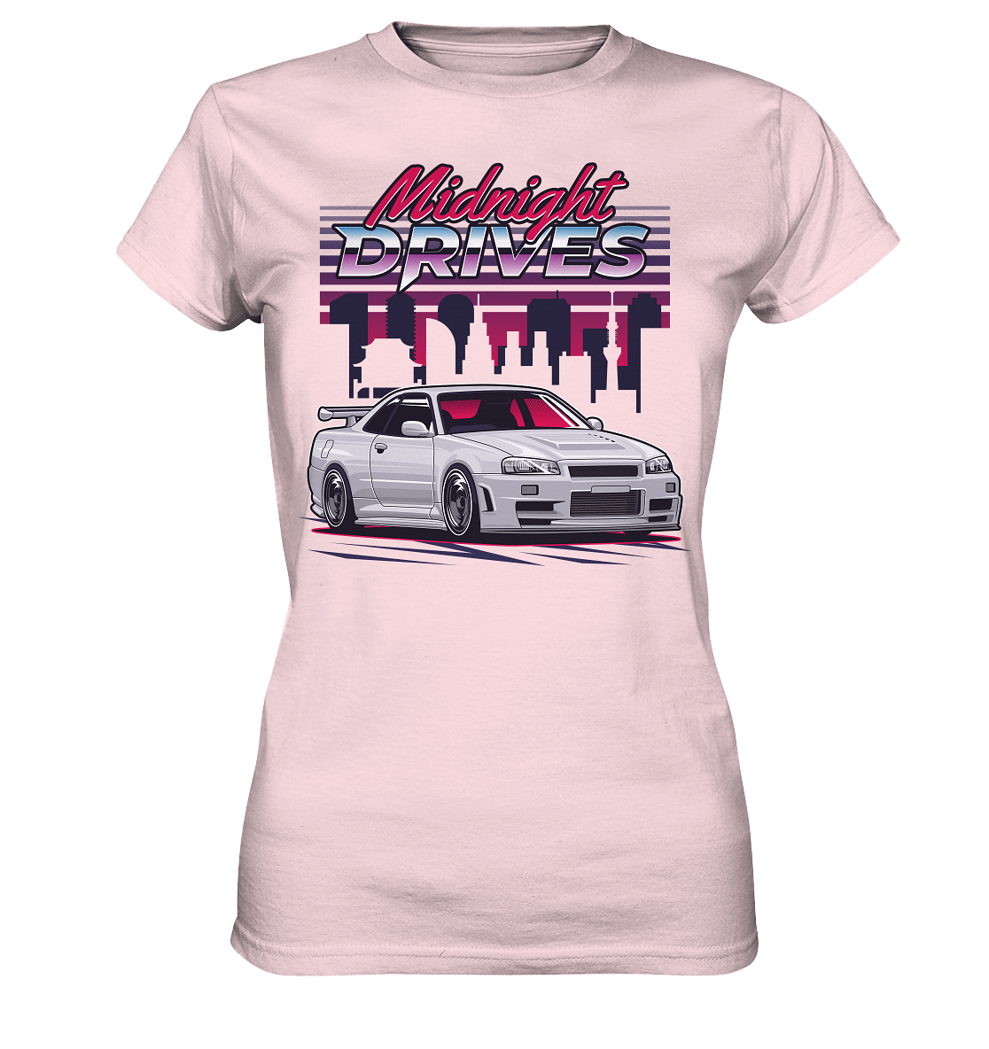 Midnight Drives R34 - Ladies Premium Shirt - MotoMerch.de