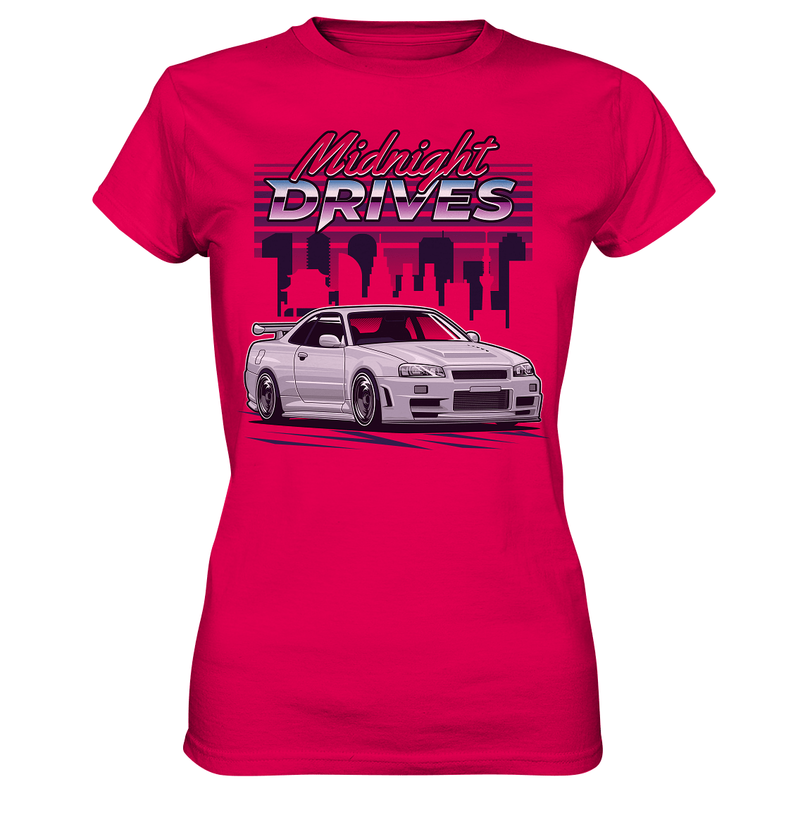 Midnight Drives R34 - Ladies Premium Shirt - MotoMerch.de