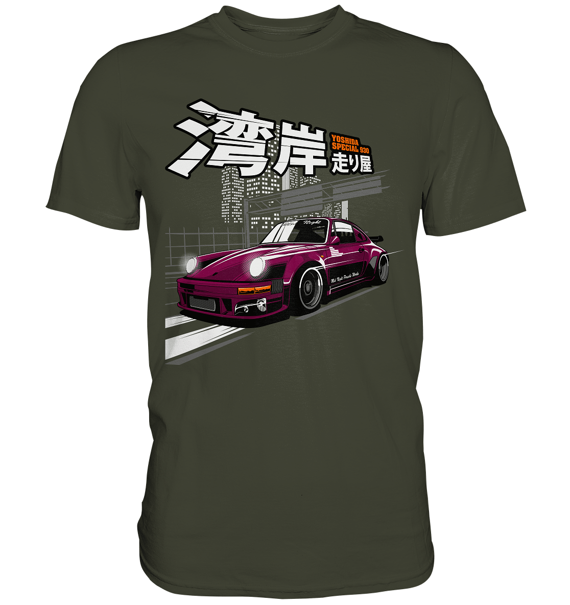 MPW Mid Night Porsche 930 - Premium Shirt - MotoMerch.de