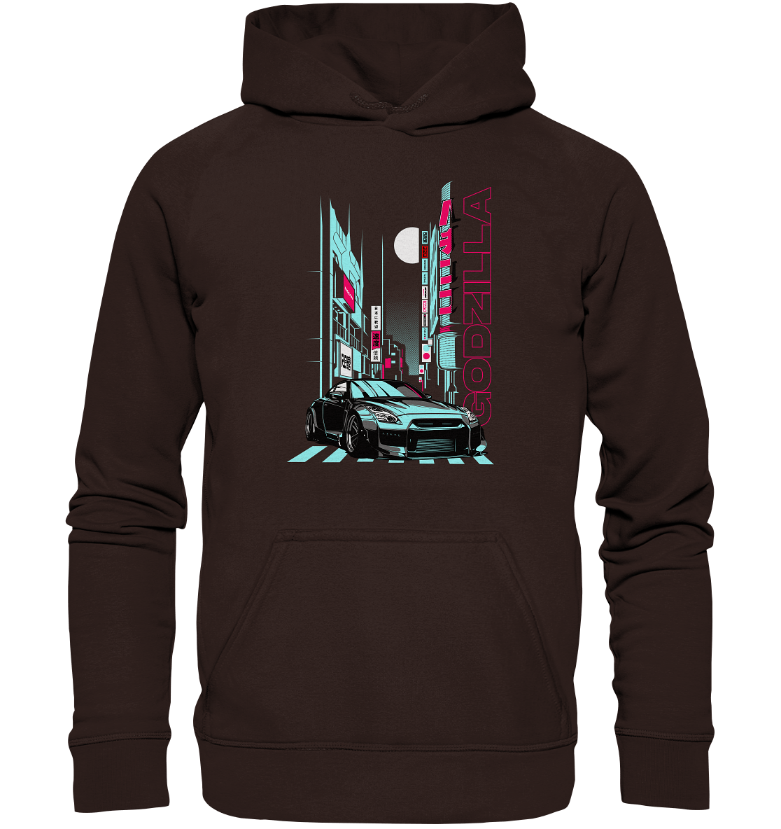 Neon Aesthetic R35 GTR - Basic Unisex Hoodie - MotoMerch.de