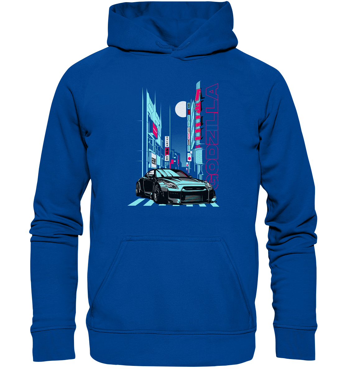 Neon Aesthetic R35 GTR - Basic Unisex Hoodie - MotoMerch.de