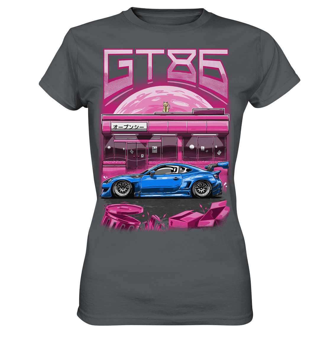 Neon Widebody GT86 - Ladies Premium Shirt - MotoMerch.de