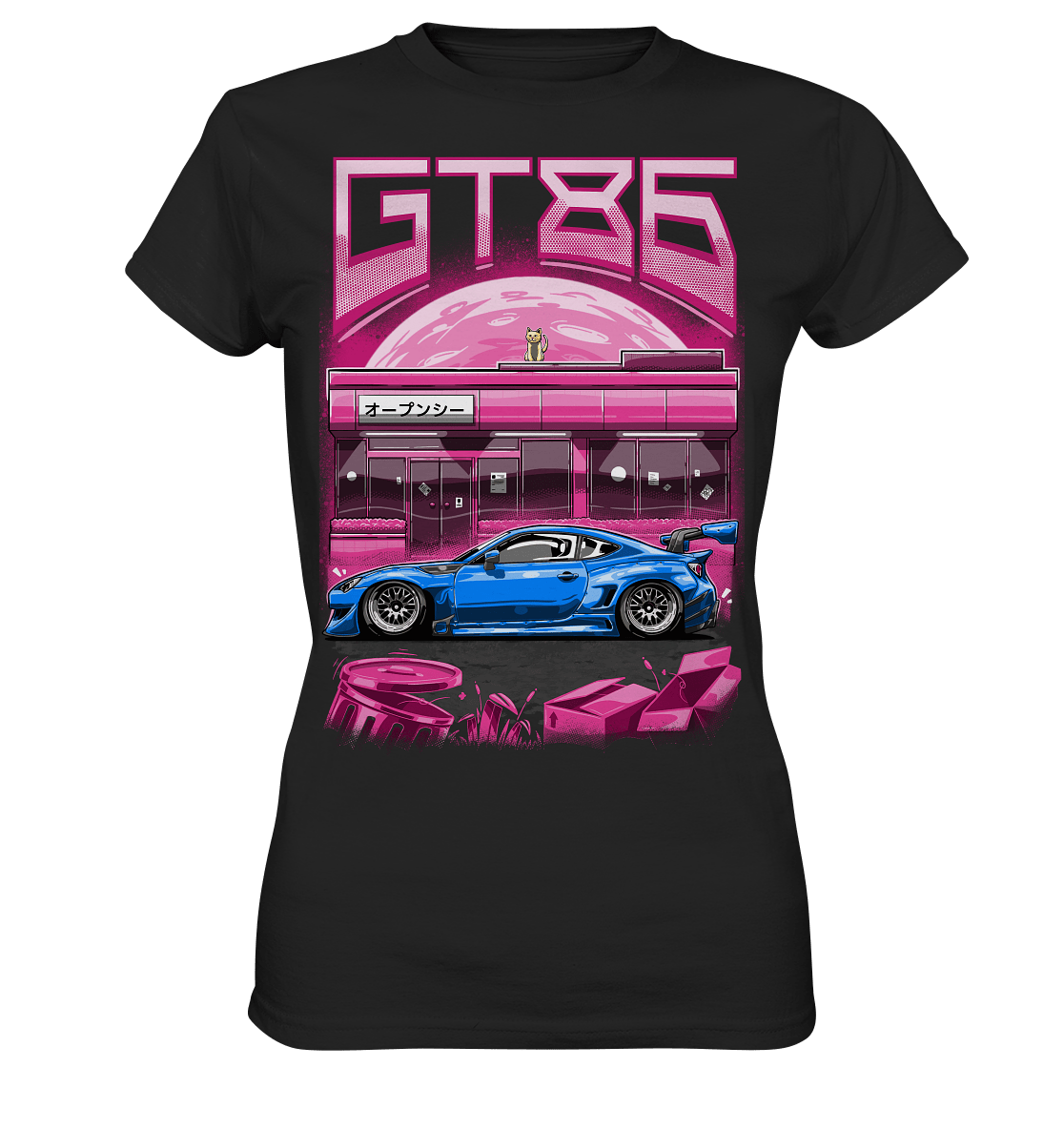 Neon Widebody GT86 - Ladies Premium Shirt - MotoMerch.de