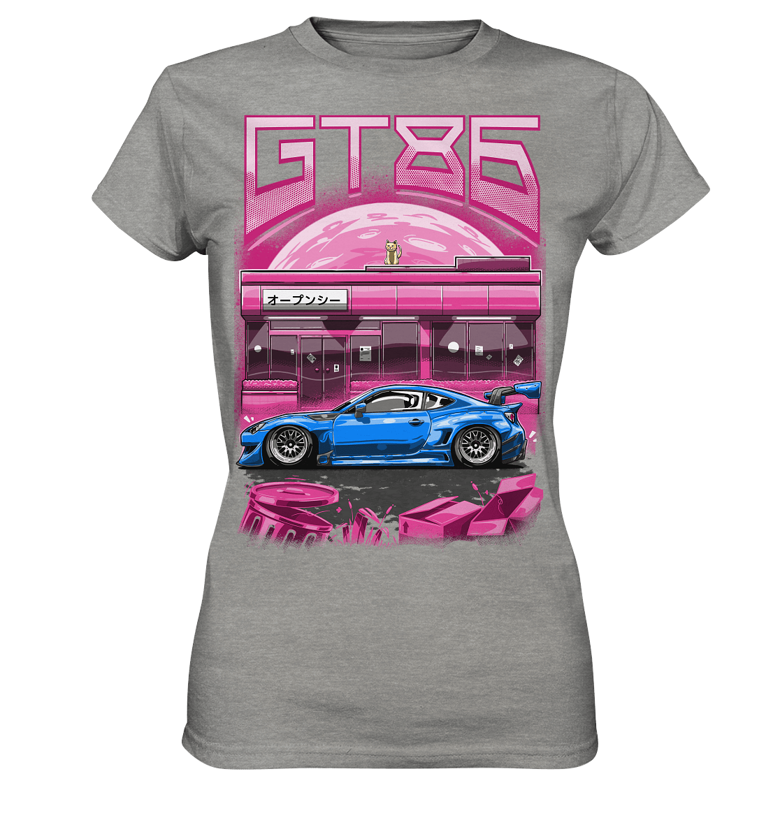 Neon Widebody GT86 - Ladies Premium Shirt - MotoMerch.de