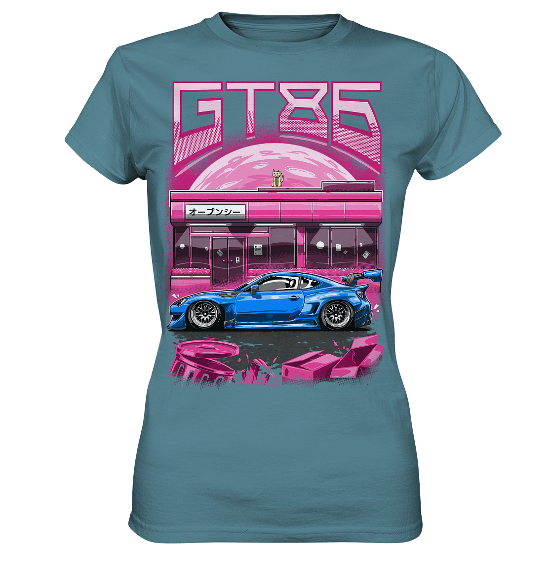 Neon Widebody GT86 - Ladies Premium Shirt - MotoMerch.de