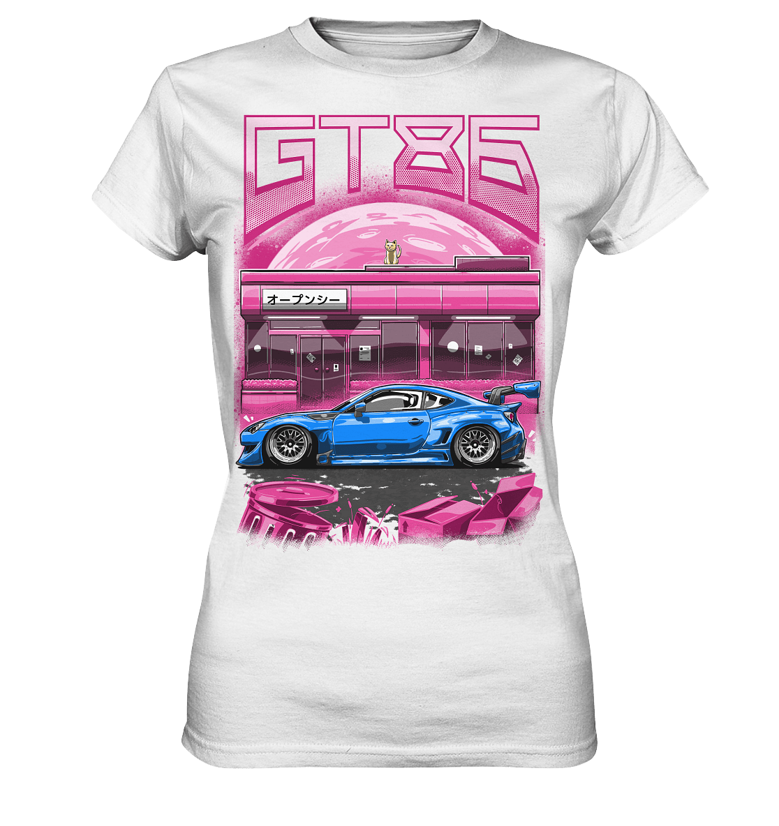 Neon Widebody GT86 - Ladies Premium Shirt - MotoMerch.de