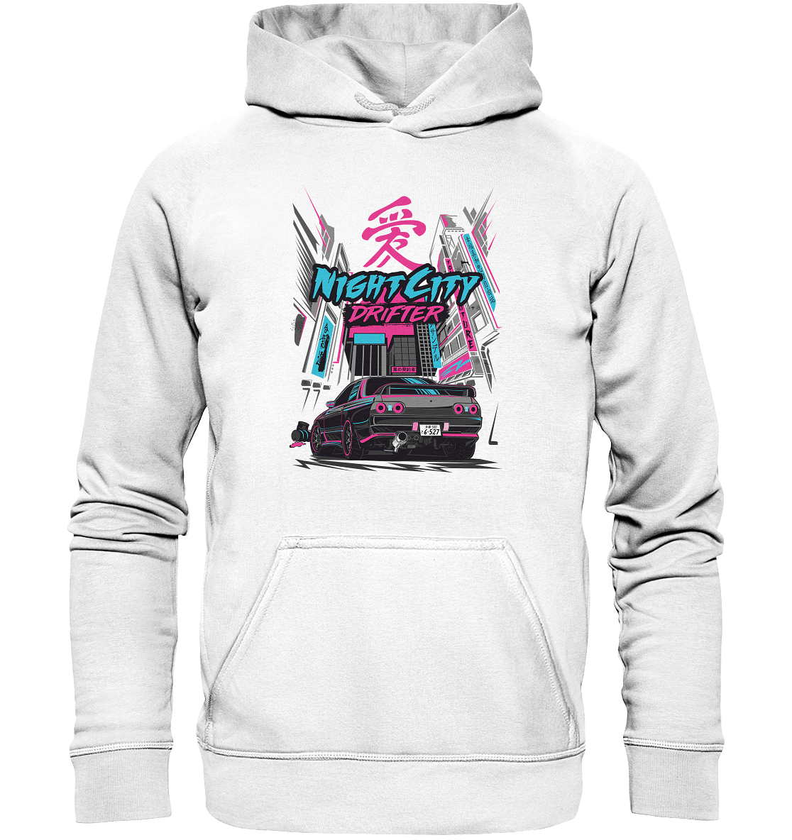 NightCity Skyline R32 - Basic Unisex Hoodie - MotoMerch.de