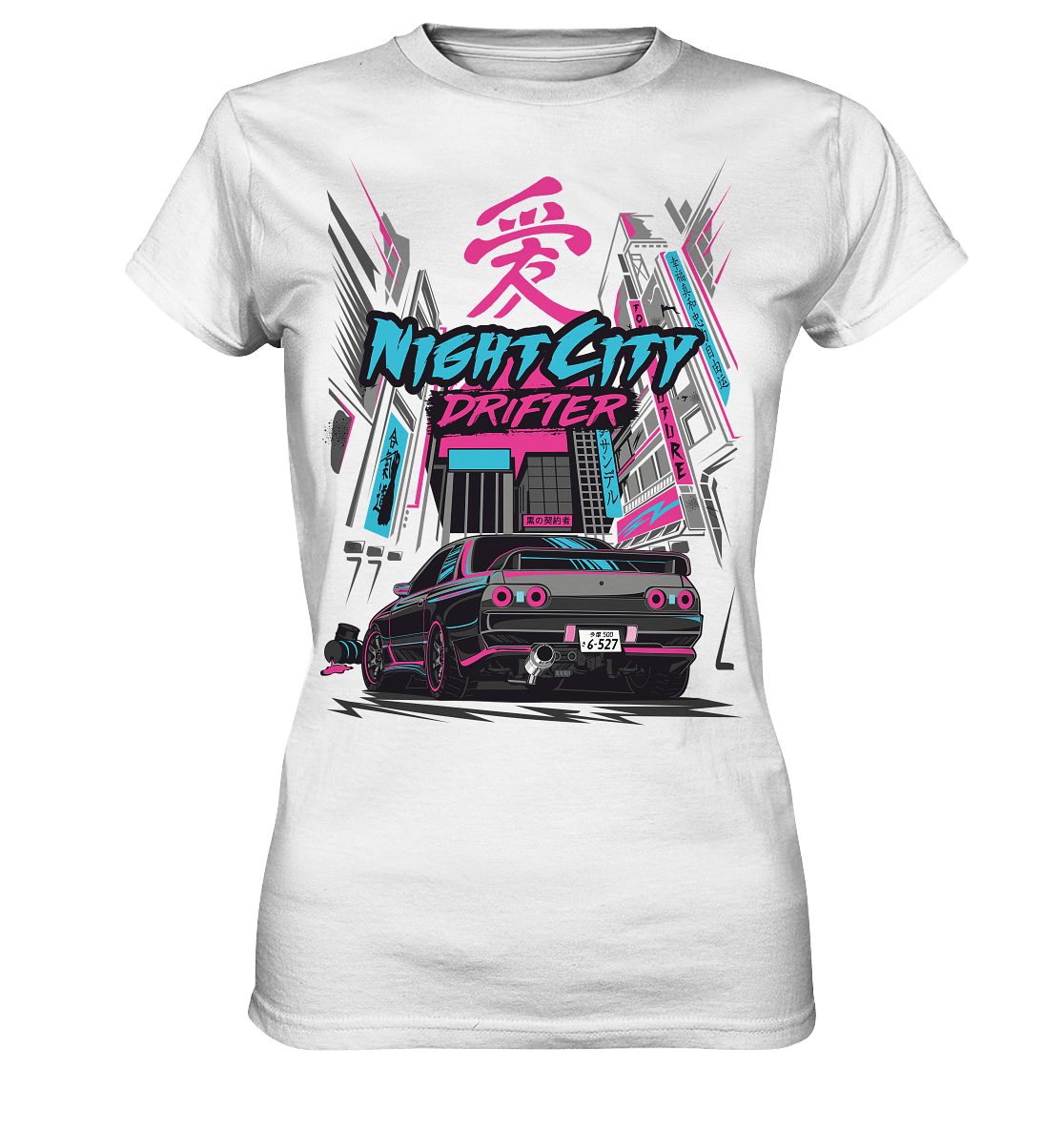 NightCity Skyline R32 - Ladies Premium Shirt - MotoMerch.de