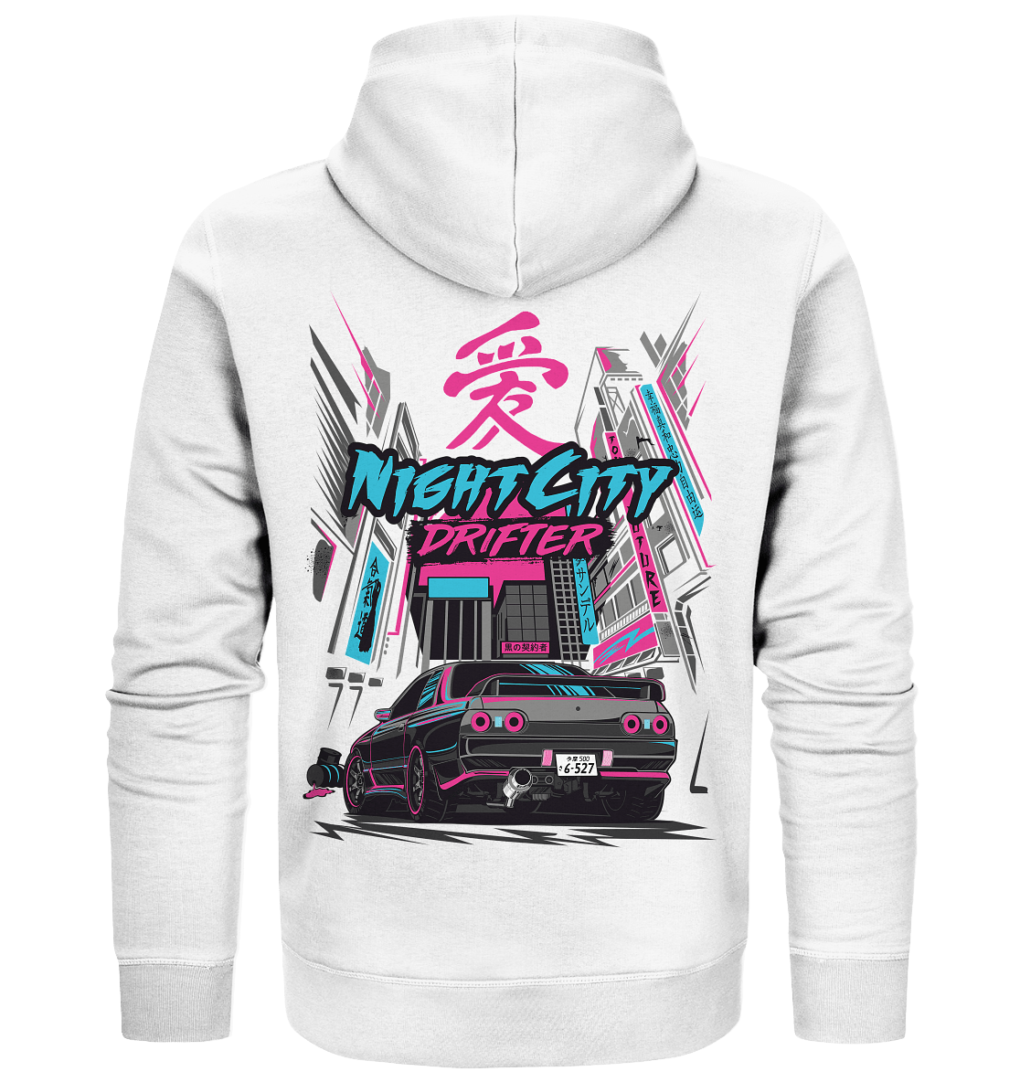 NightCity Skyline R32 - Organic Zipper - MotoMerch.de