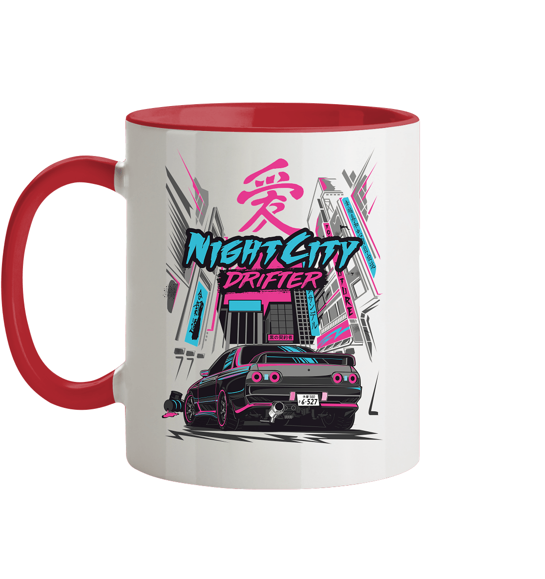 NightCity Skyline R32 - Tasse zweifarbig - MotoMerch.de