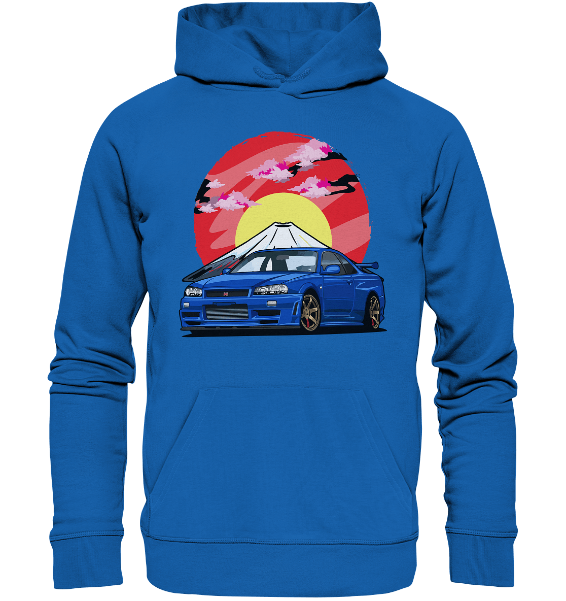 Nissan R34 GT-R Mount Fuji - Premium Unisex Hoodie - MotoMerch.de