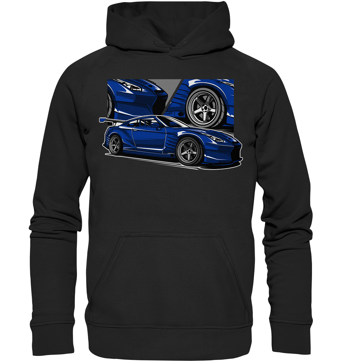 Nissan R35 GT-R Widebody - Basic Unisex Hoodie XL - MotoMerch.de