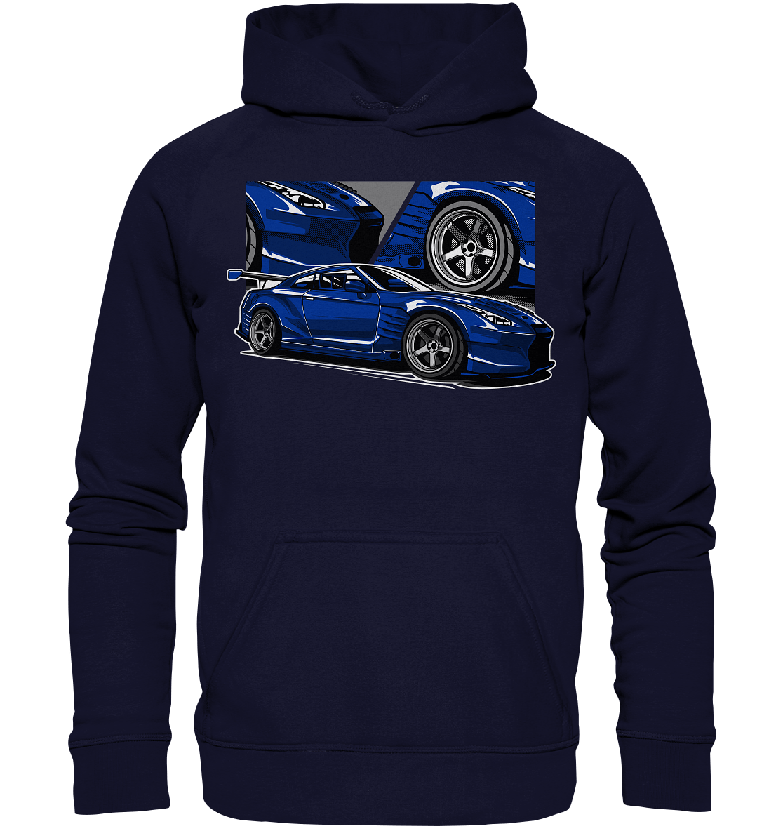 Nissan R35 GT-R Widebody - Basic Unisex Hoodie XL - MotoMerch.de