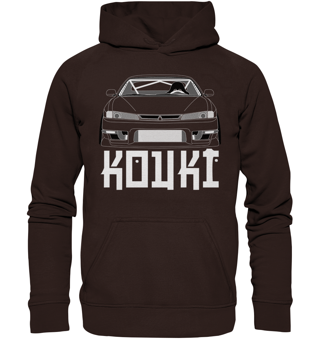 Nissan S14 Kouki Front - Basic Unisex Hoodie - MotoMerch.de