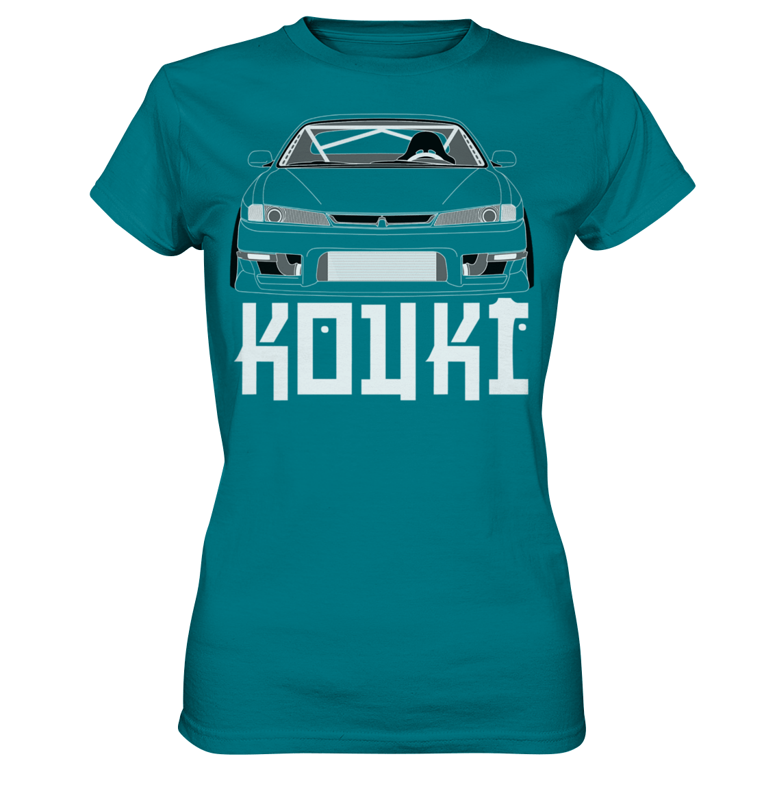 Nissan S14 Kouki Front - Ladies Premium Shirt - MotoMerch.de