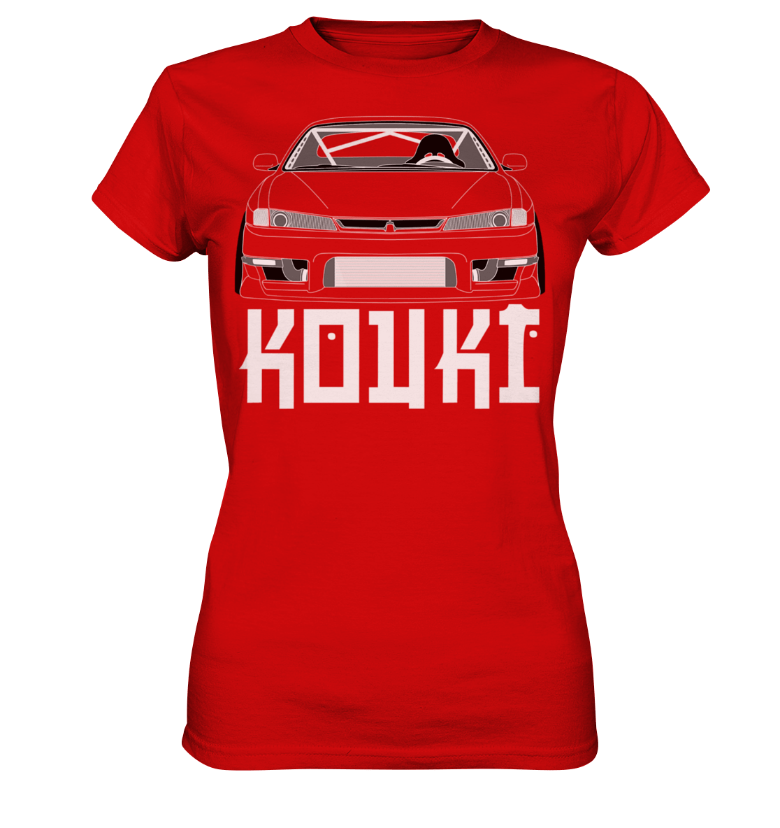 Nissan S14 Kouki Front - Ladies Premium Shirt - MotoMerch.de