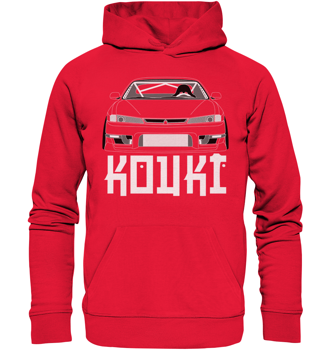 Nissan S14 Kouki Front - Premium Unisex Hoodie - MotoMerch.de