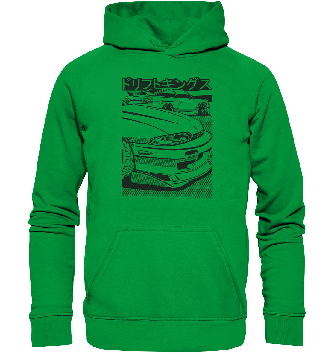 Nissan S14 Zenki Front - Basic Unisex Hoodie - MotoMerch.de