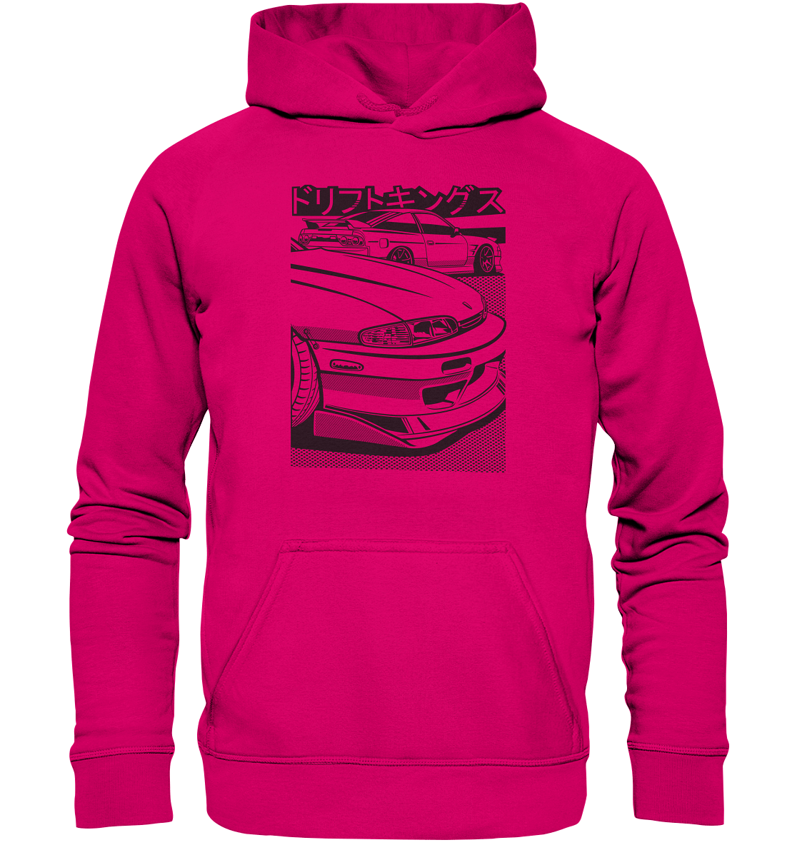 Nissan S14 Zenki Front - Basic Unisex Hoodie - MotoMerch.de