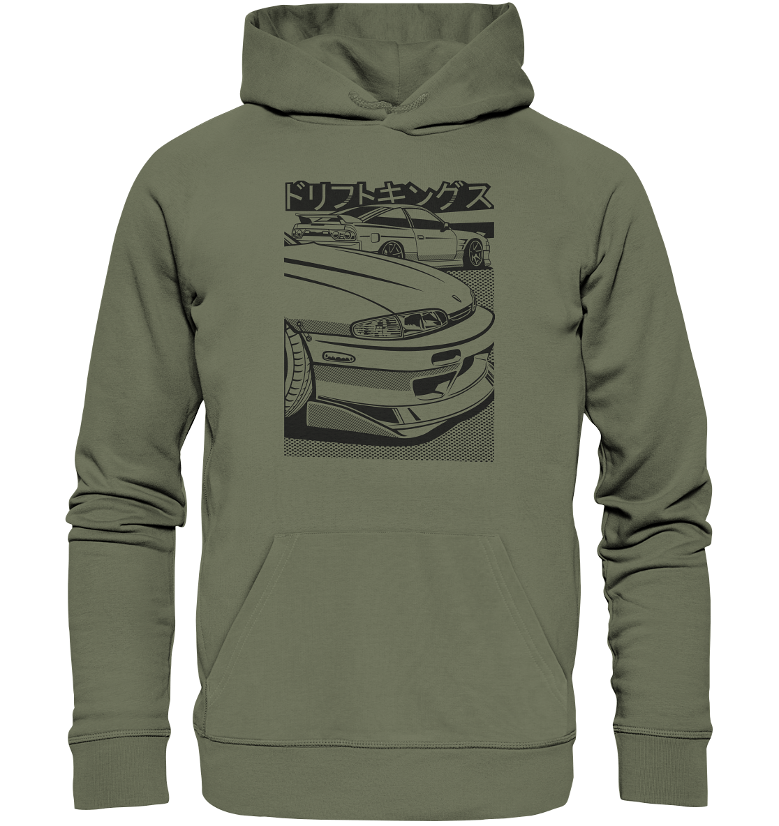 Nissan S14 Zenki Front - Premium Unisex Hoodie - MotoMerch.de