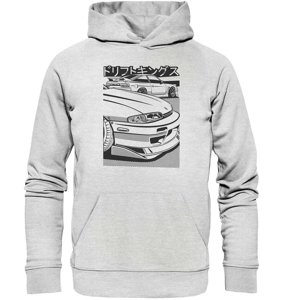 Nissan S14 Zenki Front - Premium Unisex Hoodie - MotoMerch.de