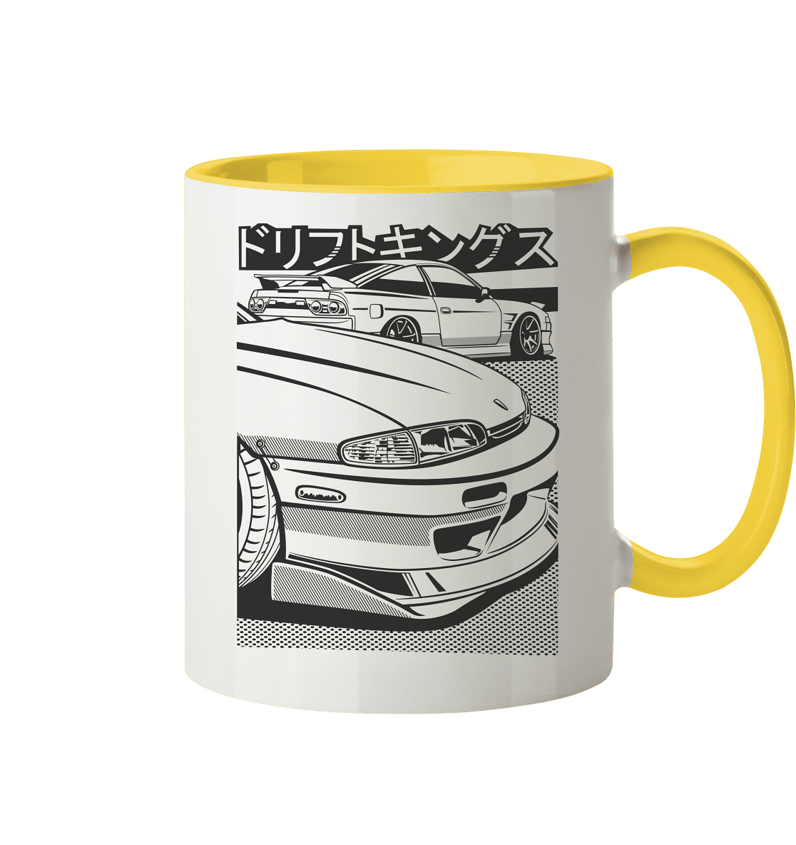 Nissan S14 Zenki Front - Tasse zweifarbig - MotoMerch.de