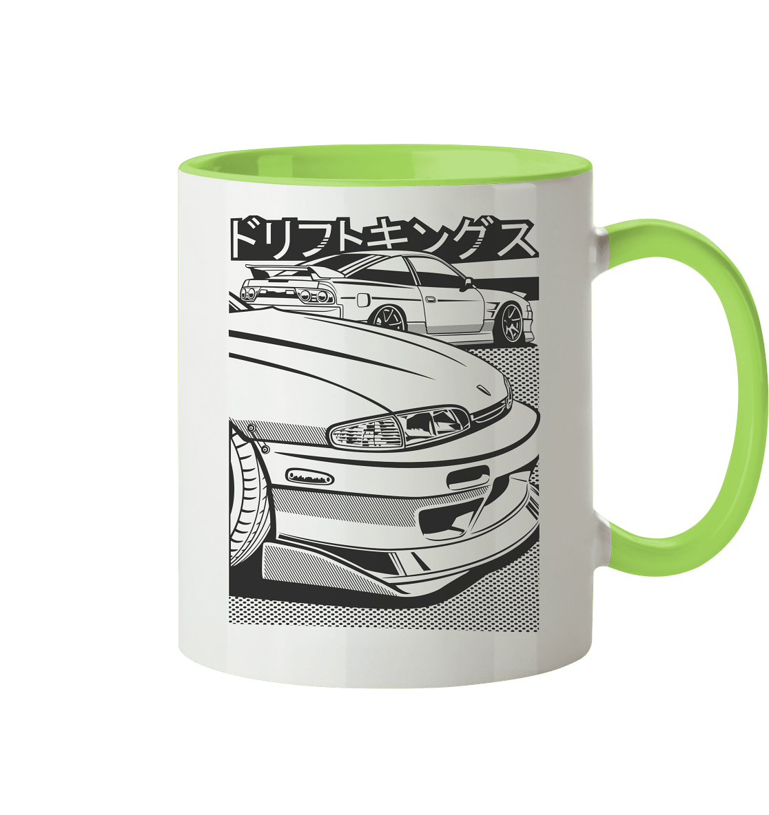 Nissan S14 Zenki Front - Tasse zweifarbig - MotoMerch.de