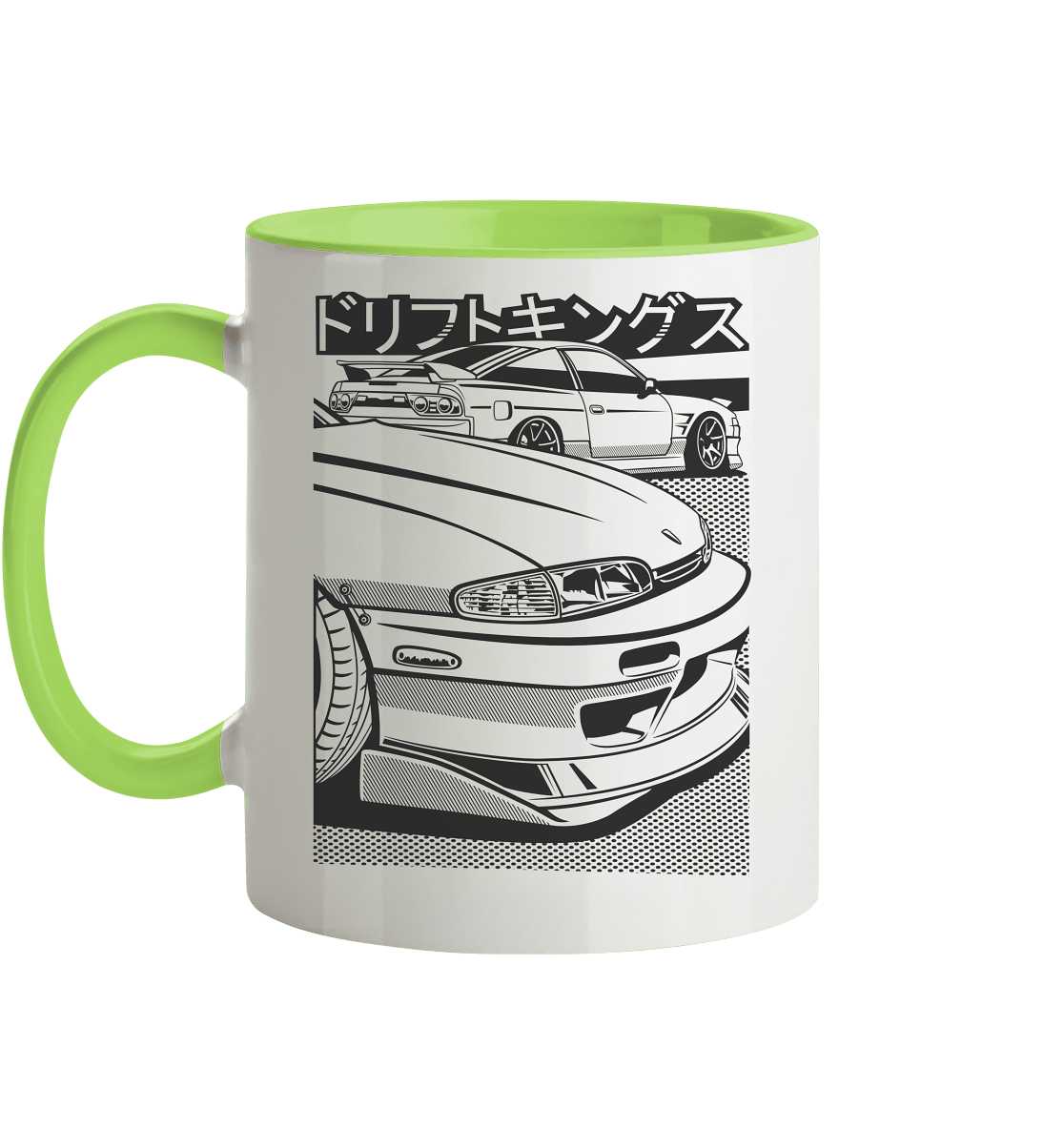 Nissan S14 Zenki Front - Tasse zweifarbig - MotoMerch.de