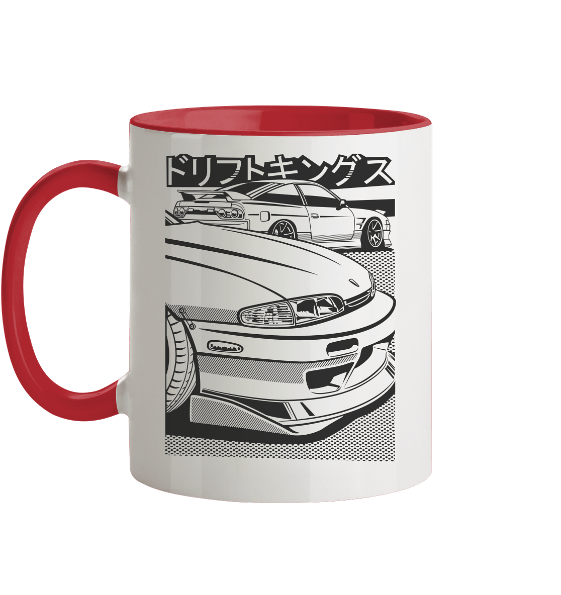 Nissan S14 Zenki Front - Tasse zweifarbig - MotoMerch.de