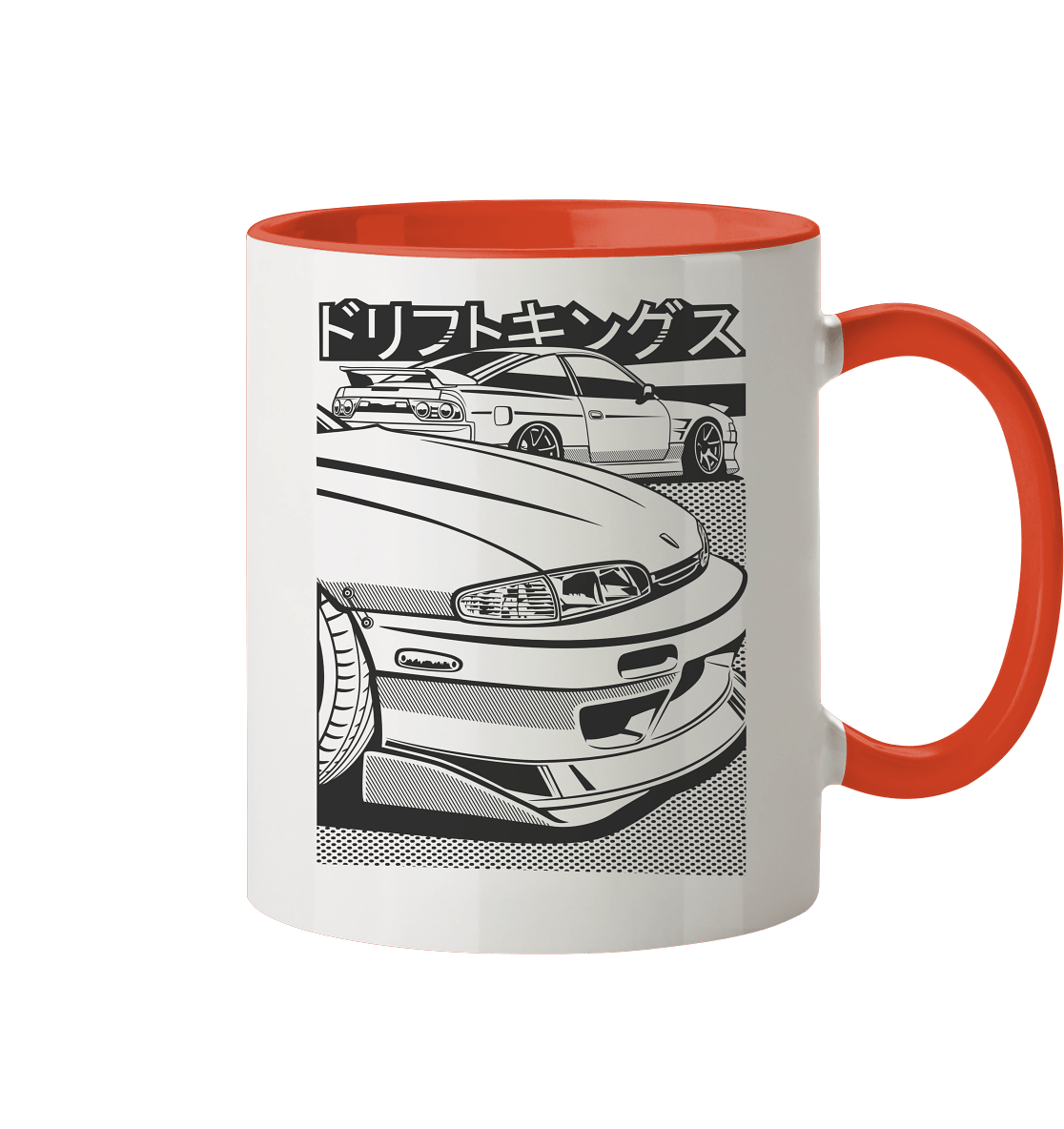 Nissan S14 Zenki Front - Tasse zweifarbig - MotoMerch.de