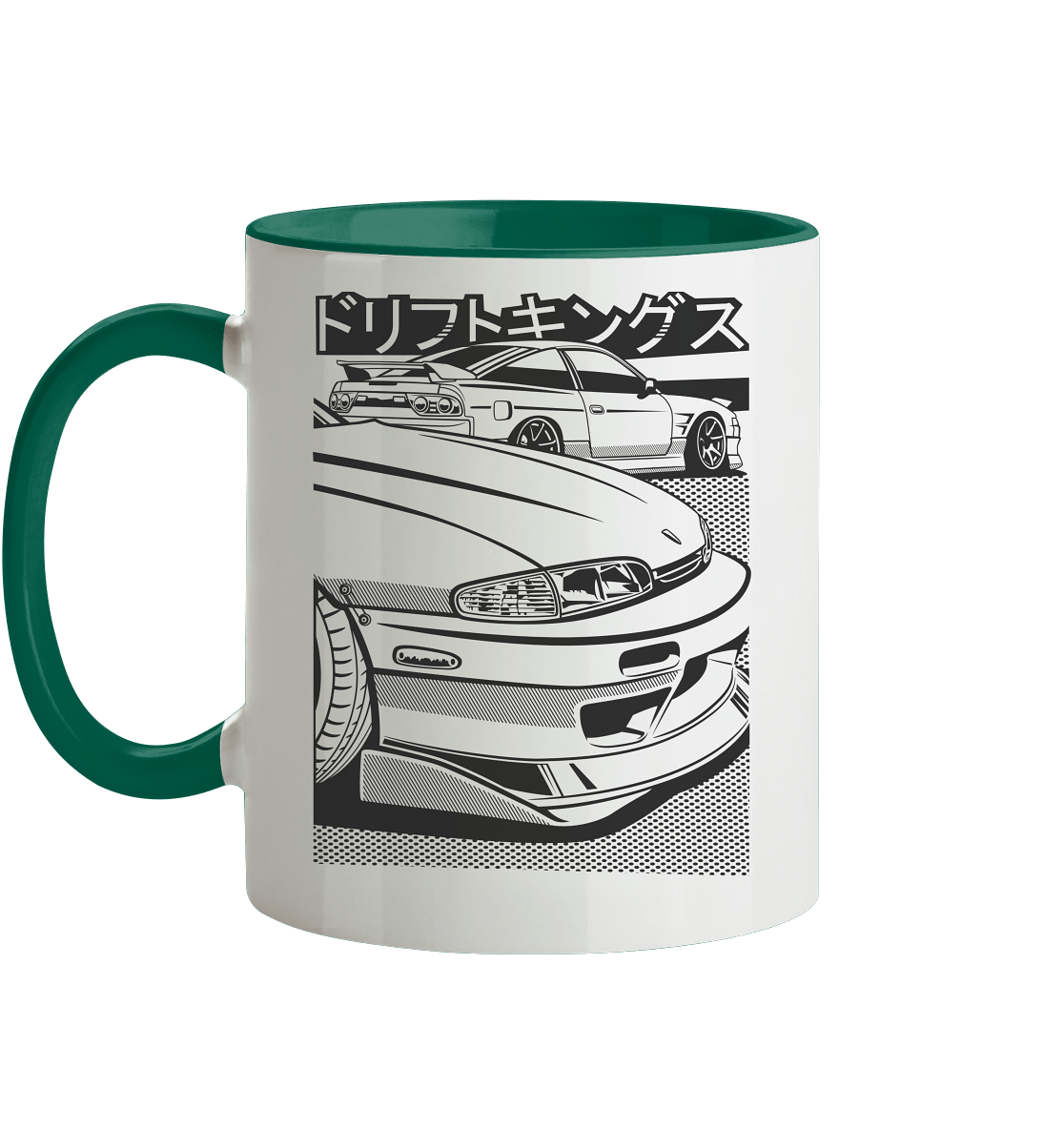 Nissan S14 Zenki Front - Tasse zweifarbig - MotoMerch.de