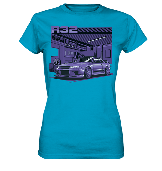 Nissan Skyline R32 Garage - Ladies Premium Shirt - MotoMerch.de