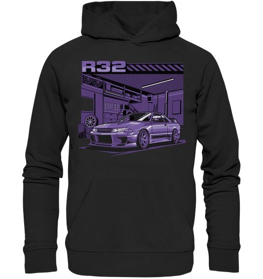 Nissan Skyline R32 Garage - Premium Unisex Hoodie - MotoMerch.de
