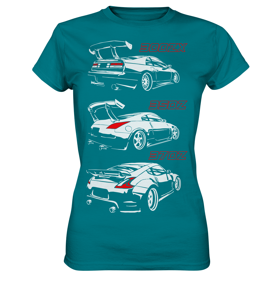 Nissan Z Generations - Ladies Premium Shirt - MotoMerch.de