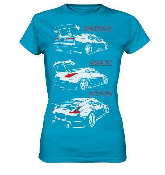 Nissan Z Generations - Ladies Premium Shirt - MotoMerch.de