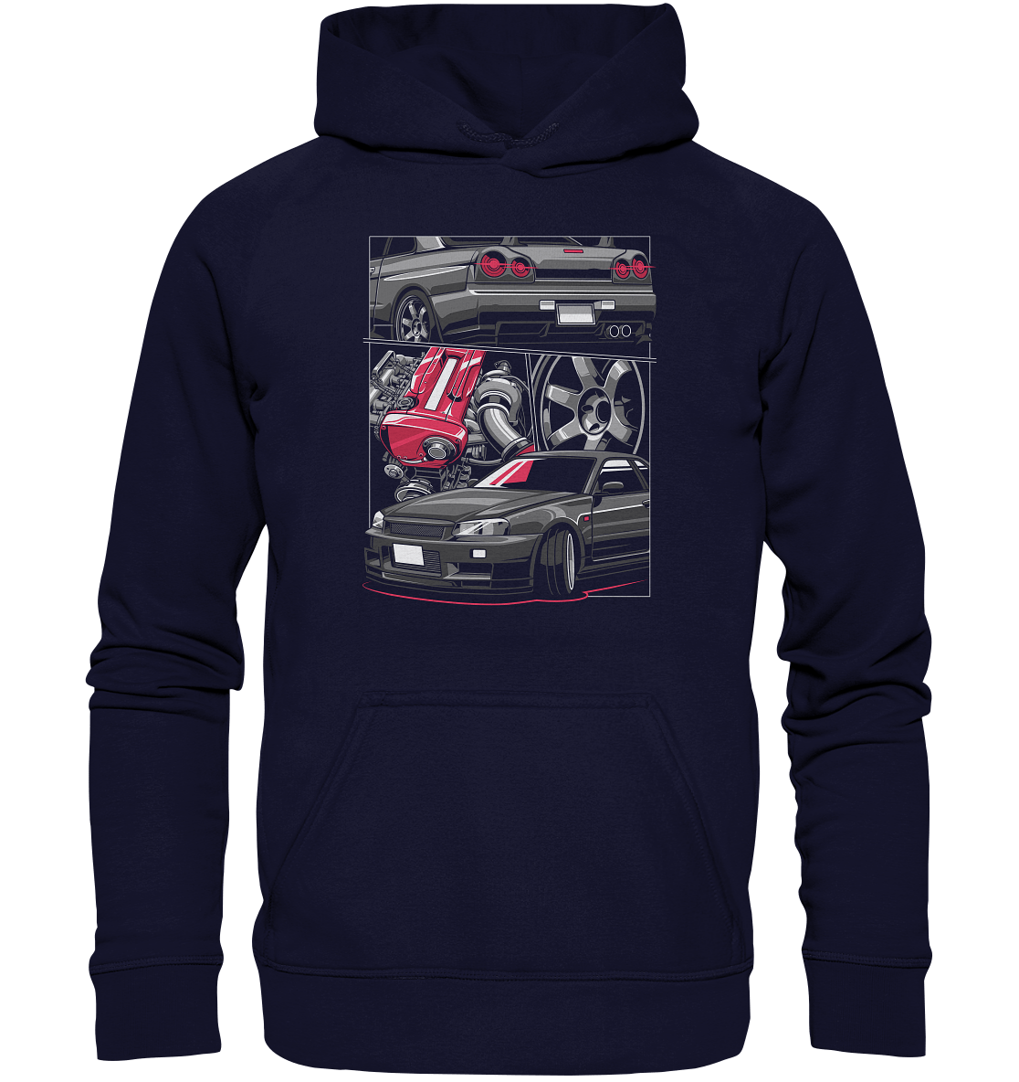 RB26 Skyline R34 - Basic Unisex Hoodie - MotoMerch.de