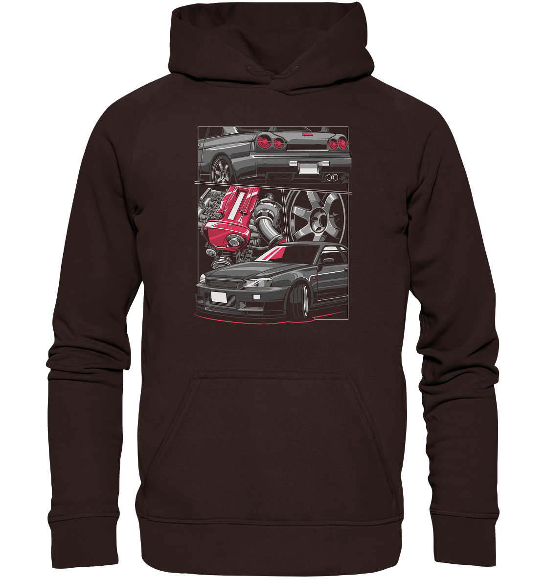 RB26 Skyline R34 - Basic Unisex Hoodie - MotoMerch.de