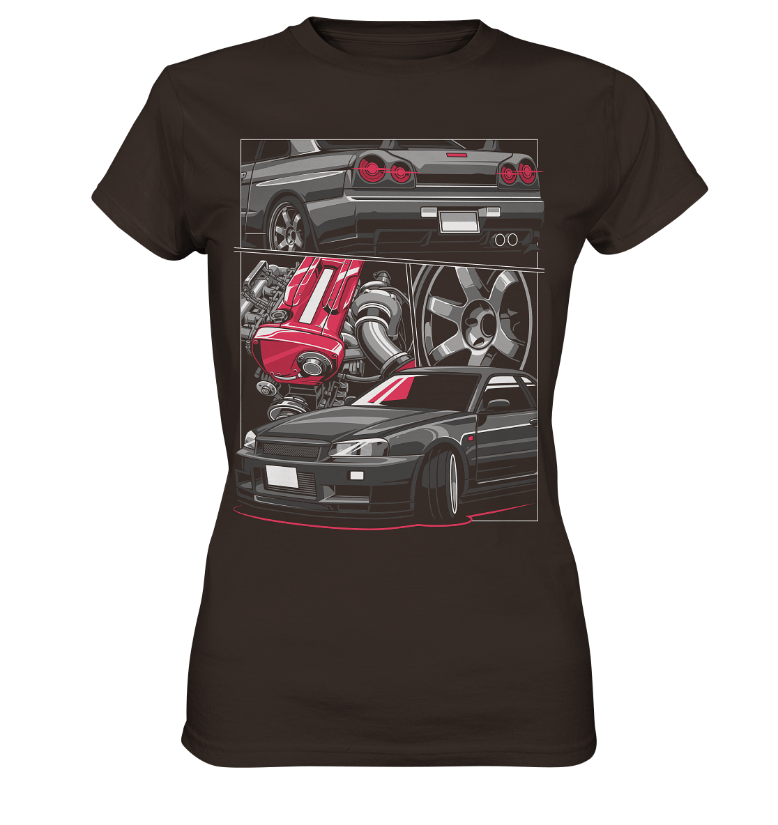 RB26 Skyline R34 - Ladies Premium Shirt - MotoMerch.de