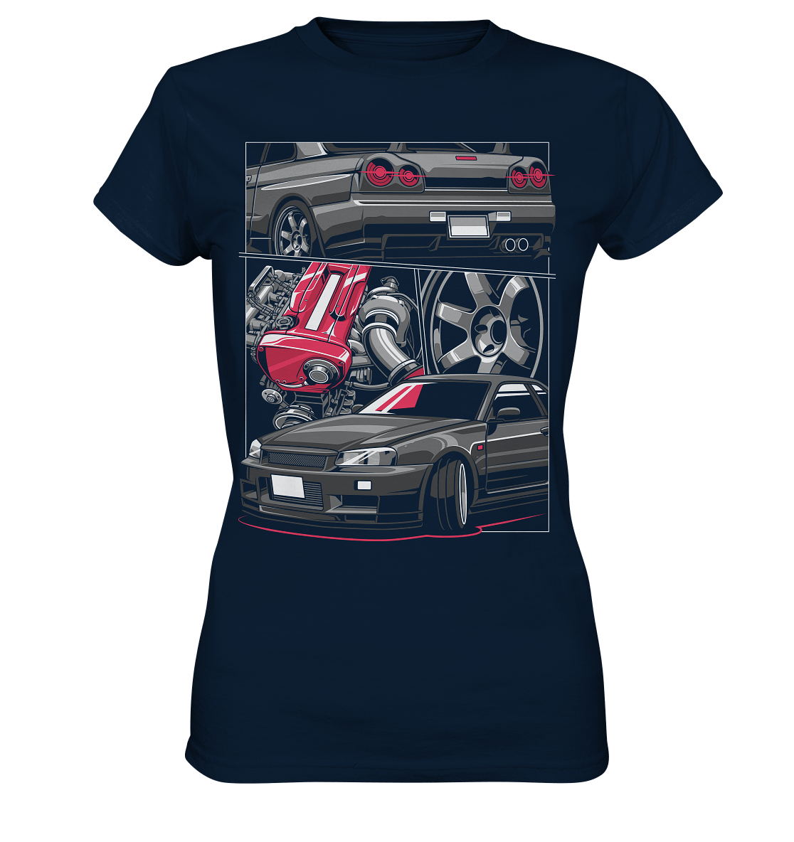 RB26 Skyline R34 - Ladies Premium Shirt - MotoMerch.de